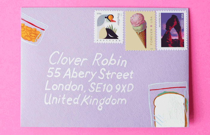 校園清新信紙信封設(shè)計制作  第3張