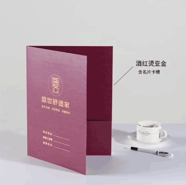 高端珠光紙燙金文件封套印刷  第3張