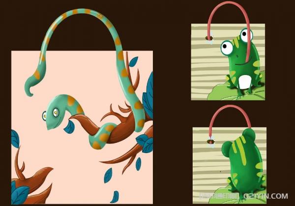 創意卡通手提袋印刷