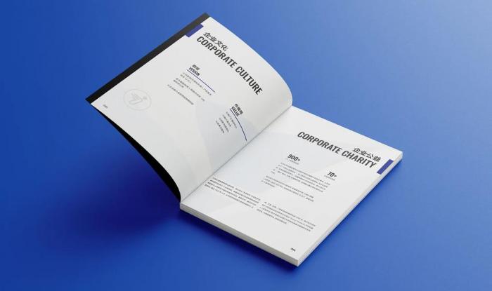 上海企業簡介彩色印刷，色彩還原度高，畫面更生動